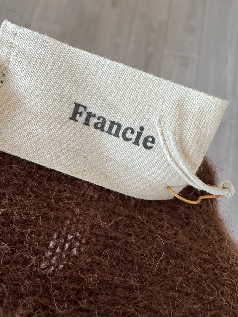 Francie The Campfire Knit In Chocolate Petite Fit Nwt — image 6 of 7